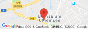 Position der Autogas-Tankstelle: OMV Station in 83233, Bernau am Chiemsee