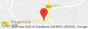 Position der Autogas-Tankstelle: MR Tankstop in 19230, Hagenow