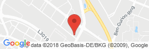 Position der Autogas-Tankstelle: HESSOL Tankstelle in 60437, Frankfurt am Main