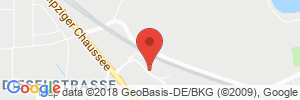 Position der Autogas-Tankstelle: GLOBUS in 06112, Halle-Bruckdorf