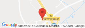 Position der Autogas-Tankstelle: Aral Tankstelle in 63546, Hammersbach