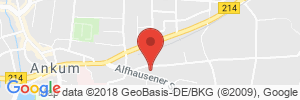 Position der Autogas-Tankstelle: BFT Tankstelle in 49577, Ankum