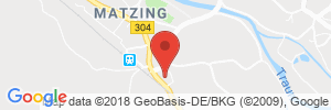 Position der Autogas-Tankstelle: Tankstelle Wallner in 83301, Traunreut-Matzing