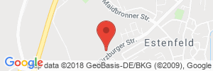 Position der Autogas-Tankstelle: ARAL - Tankstelle in 97230, Estenfeld