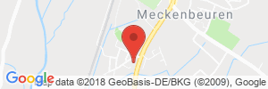 Position der Autogas-Tankstelle: Aral Tankstelle in 88074, Meckenbeuren