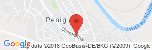 Position der Autogas-Tankstelle: Autohaus Ruschke, Renault Service-Betrieb in 09322, Penig