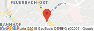 Position der Autogas-Tankstelle: Aral Tankstelle (LPG der Aral AG) in 70469, Stuttgart