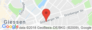 Position der Autogas-Tankstelle: ARAL Tankstelle (LPG der Aral AG) in 35394, Gießen