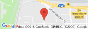 Position der Autogas-Tankstelle: Aral Tankstelle (LPG der Aral-AG) in 12103, Berlin
