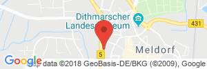 Position der Autogas-Tankstelle: Nordoel Tankstelle Jens Meier in 25704, Meldorf
