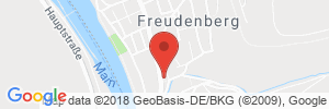 Position der Autogas-Tankstelle: Tankstelle Freudenberg in 97896, Freudenberg