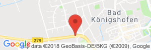 Position der Autogas-Tankstelle: bft Tankstelle Walther in 97631, Bad Königshofen