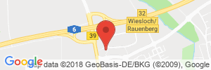 Position der Autogas-Tankstelle: WECO-GAS GmbH & Co. KG in 69231, Rauenberg