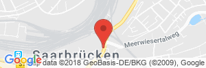 Position der Autogas-Tankstelle: Total Tankstelle in 66111, Saarbrücken 