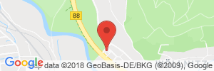 Position der Autogas-Tankstelle: Aral Tankstelle in 07749, Jena