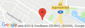 Position der Autogas-Tankstelle: Total Tankstelle in 85053, Ingolstadt