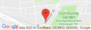 Position der Autogas-Tankstelle: Aral Tankstelle in 06118, Halle