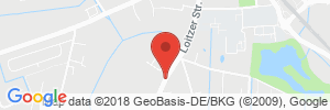 Position der Autogas-Tankstelle: Flüssiggasvertrieb Frydrisiak in 17489, Greifswald