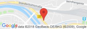Position der Autogas-Tankstelle: Shell in 97080, Würzburg