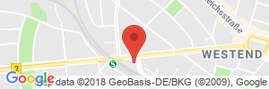 Position der Autogas-Tankstelle: Total-Tankstelle in 14055, Berlin