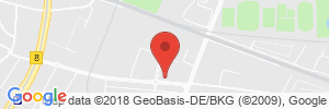 Position der Autogas-Tankstelle: Total-Tankstelle in 40233, Düsseldorf