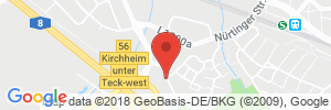 Position der Autogas-Tankstelle: Total-Tankstelle in 73230, Kirchheim unter Teck