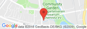 Position der Autogas-Tankstelle: Star-Tankstelle in 09120, Chemnitz