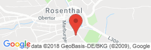 Position der Autogas-Tankstelle: Tankstelle Autohaus Schleiter (Balzer Gas) in 35119, Rosenthal