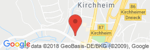 Position der Autogas-Tankstelle: Lomo Autohof Kirchheim, (Agip) in 36275, Kirchheim