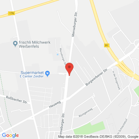 Position der Autogas-Tankstelle: JET Tankstelle in 06667, Weissenfels