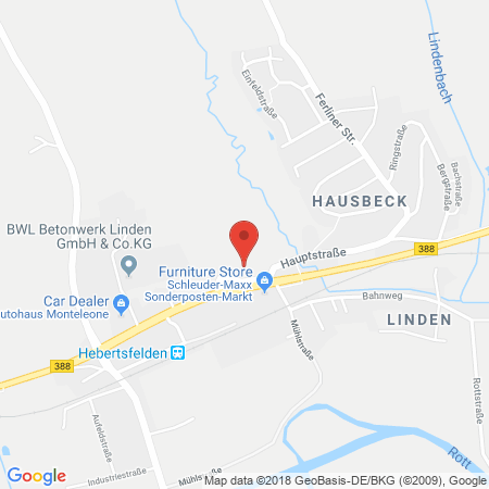 Position der Autogas-Tankstelle: Kurt Lehner in 84332, Hebertsfelden