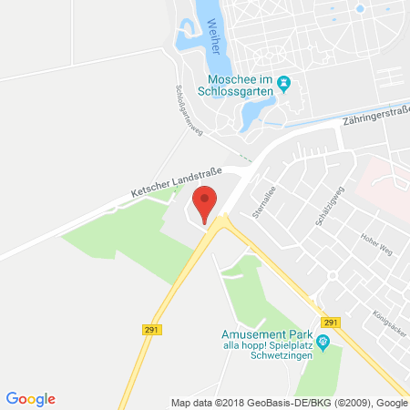 Position der Autogas-Tankstelle: Aral Tankstelle in 68723, Schwetzingen