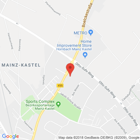 Position der Autogas-Tankstelle: Freie Tankstelle in 55252, Mainz-kastel