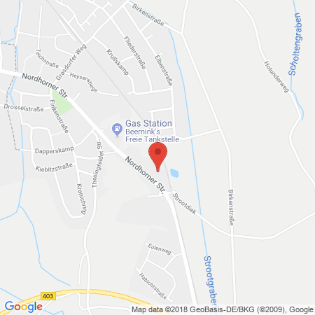 Position der Autogas-Tankstelle: Pludra Tankstelle Neuenhaus in 49828, Neuenhaus