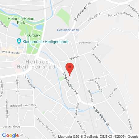Position der Autogas-Tankstelle: Total Heiligenstadt in 37308, Heiligenstadt