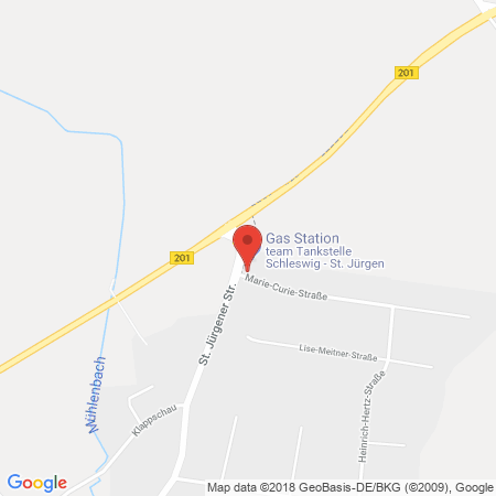 Position der Autogas-Tankstelle: Team Tankstelle Schleswig  in 24837, Schleswig