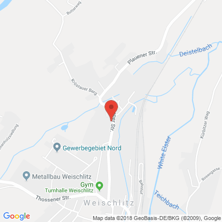 Standort der Tankstelle: GULF Tankstelle in 08538, Weischlitz