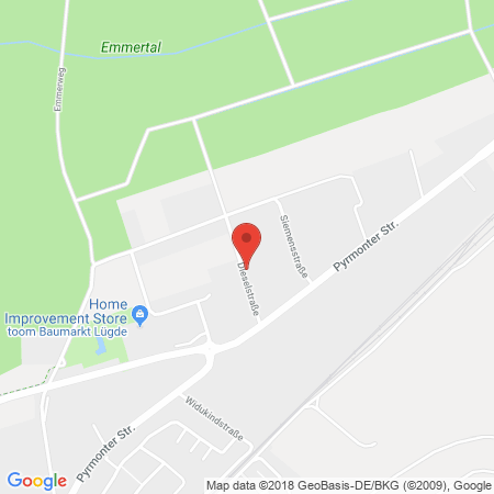 Standort der Autogas Tankstelle: Huvert Thiele GmbH in 32676, Lügde