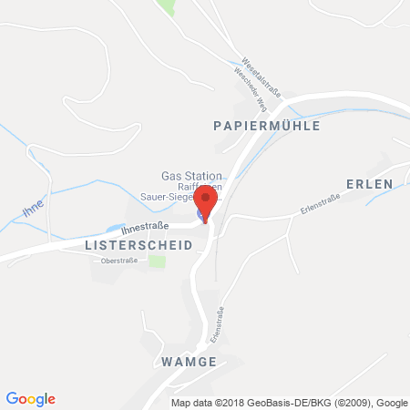 Standort der Tankstelle: Raiffeisen Tankstelle in 57439, Attendorn