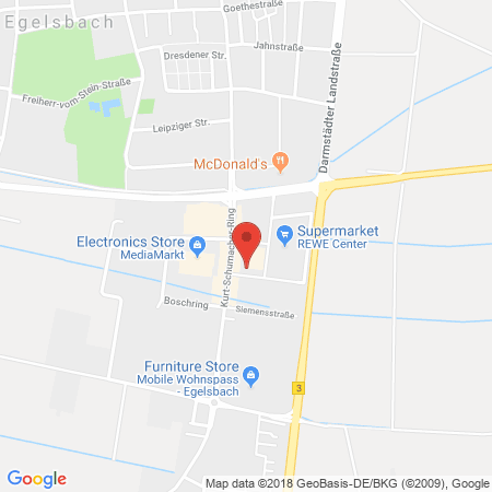 Standort der Tankstelle: REWE Tankstelle in 63329, Egelsbach