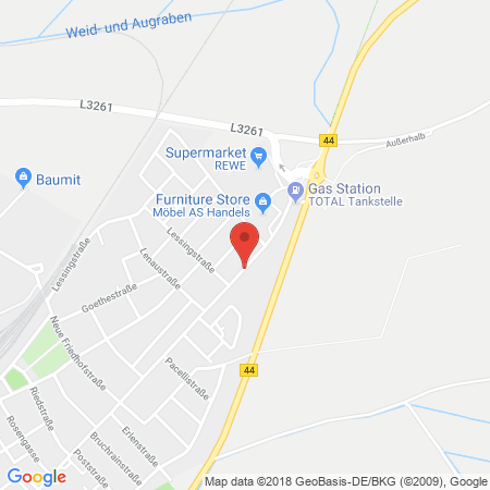 Position der Autogas-Tankstelle: Shell Tankstelle in 68647, Biblis