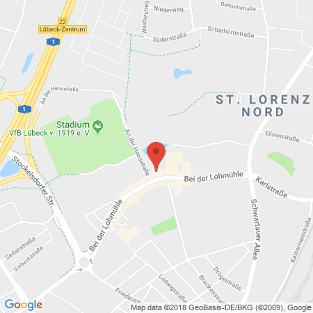 Standort der Tankstelle: AVIA Tankstelle in 23554, Lübeck