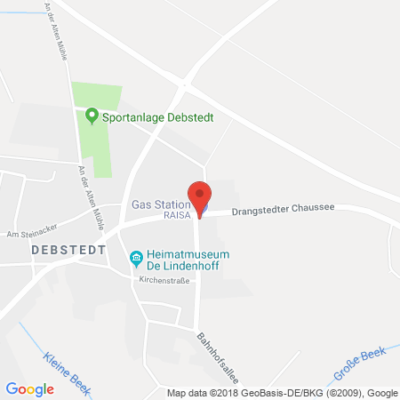 Standort der Tankstelle: Raiffeisen Tankstelle in 27607, Debstedt-Geestland