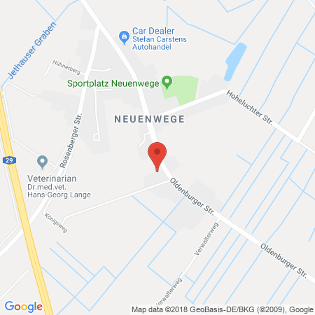 Position der Autogas-Tankstelle: Rwg Ammerland-ostfriesland Eg in 26316, Varel-neuenwege