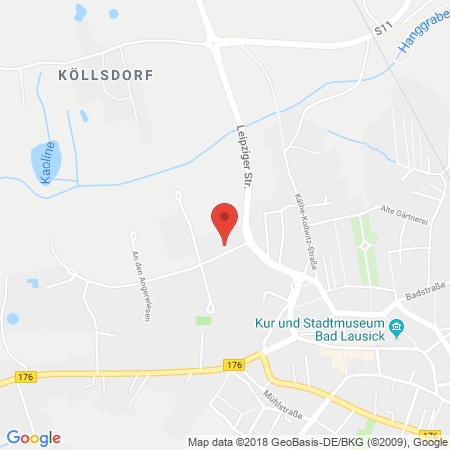 Position der Autogas-Tankstelle: Star Tankstelle in 04651, Bad Lausick