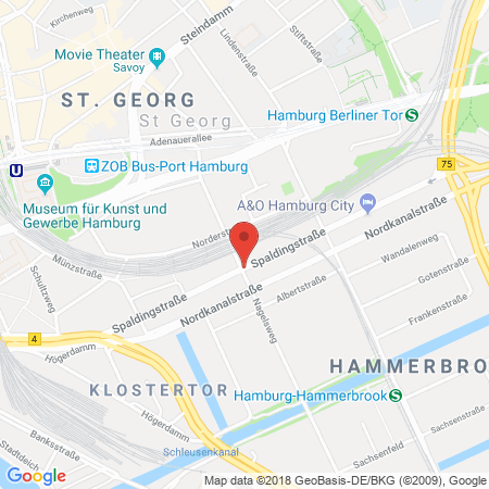 Standort der Autogas Tankstelle: Tanktreff Hoyer in 20097, Hamburg