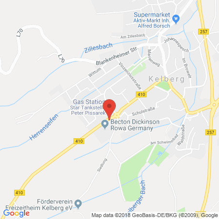 Position der Autogas-Tankstelle: Star Tankstelle in 53539, Kelberg