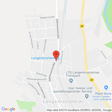 Standort der Tankstelle: ARAL Tankstelle in 55450, Langenlonsheim