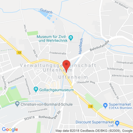 Standort der Tankstelle: Freie Tankst.  Tankstelle in 97215, Uffenheim