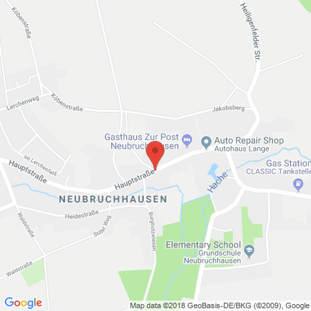 Position der Autogas-Tankstelle: Classic Bassum-neubruchhausen in 27211, Bassum